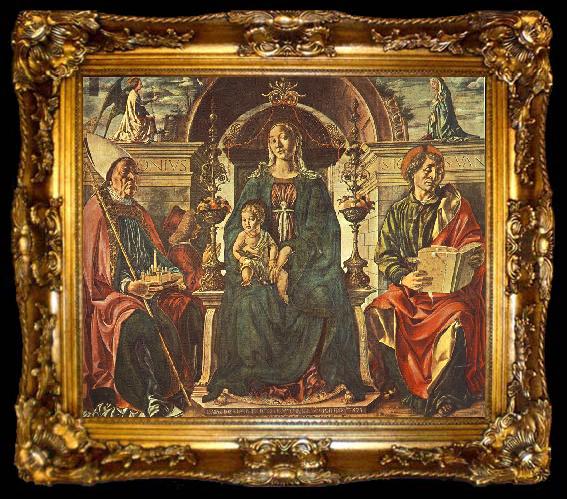 framed  COSSA, Francesco del Madonna with the Child and Saints dfg, ta009-2